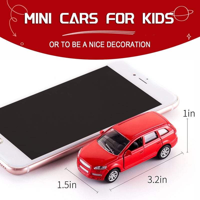 KIDAMI Die Cast Metal Toy Cars Set of 5, Openable Doors Pull Back Car Gift Pack for Kids (Private car) - Image 5